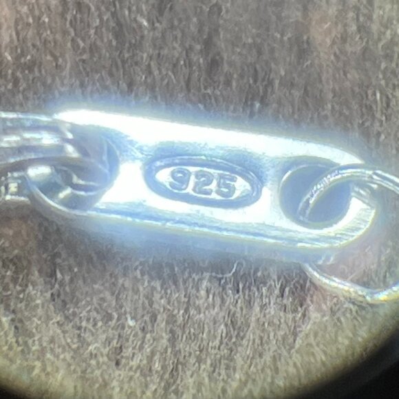 3D Heart Dichroic Glass Pendant • Black Silver Gold • 925 Italian Chain - Picture 9 of 11